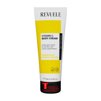 REVUELE Vitamin C Body Cream, озаряващ и хидратиращ крем за тяло с витамин C, 250 ml REVUELE Vitamin C Body Cream, озаряващ и хидратиращ крем за тяло с витамин C, 250 ml
