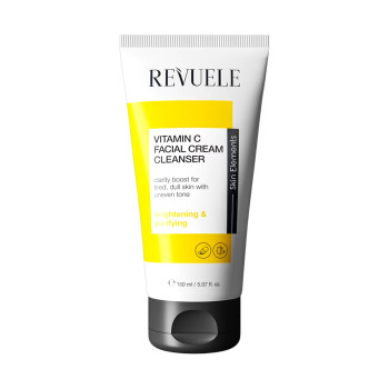 REVUELE Vitamin C Facial Cream Cleanser, крем‑почистващ гел с витамин C за блясък и изравняване на тена, 150 ml REVUELE Vitamin C Facial Cream Cleanser, крем‑почистващ гел с витамин C за блясък и изравняване на тена, 150 ml
