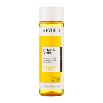 REVUELE Vitamin C Toner, тоник с витамин C за блясък и изравняване на тена, 200 ml