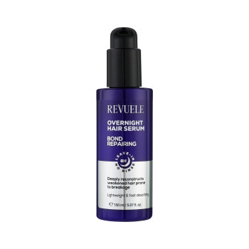 REVUELE Overnight Hair Serum Bond Repairing, нощен серум за възстановяване на увредена коса без отмиване, 150 ml REVUELE Overnight Hair Serum Bond Repairing, нощен серум за възстановяване на увредена коса без отмиване, 150 ml