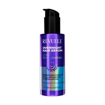 REVUELE Overnight Hair Serum Ultra Rehydrating, нощен хидратиращ серум за коса без отмиване, 150 ml REVUELE Overnight Hair Serum Ultra Rehydrating, нощен хидратиращ серум за коса без отмиване, 150 ml
