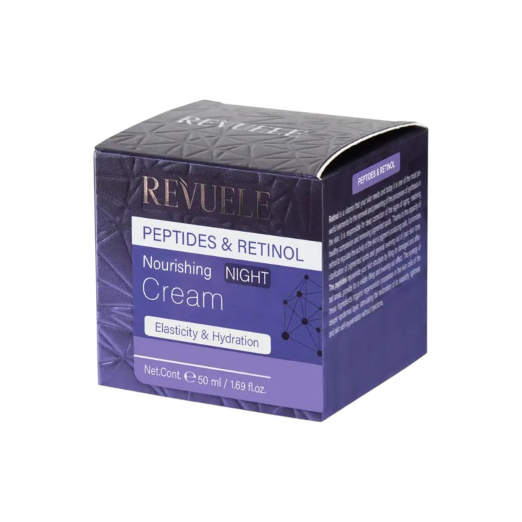 REVUELE Peptides & Retinol Nourishing Night Cream, подхранващ нощен крем с пептиди и ретинол, 50 ml REVUELE Peptides & Retinol Nourishing Night Cream, подхранващ нощен крем с пептиди и ретинол, 50 ml
