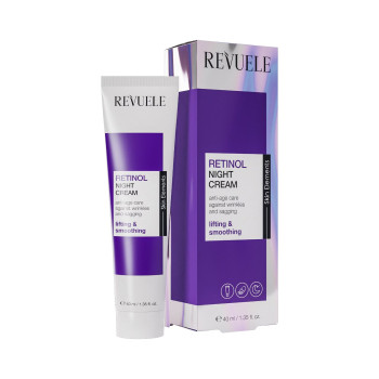 REVUELE Retinol Night Cream, нощен крем с ретинол против бръчки и отпускане, 40 ml REVUELE Retinol Night Cream, нощен крем с ретинол против бръчки и отпускане, 40 ml