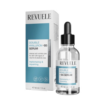 REVUELE Double Hyaluron + B5 Serum, интензивен хидратиращ серум, 30 ml REVUELE Double Hyaluron + B5 Serum, интензивен хидратиращ серум, 30 ml
