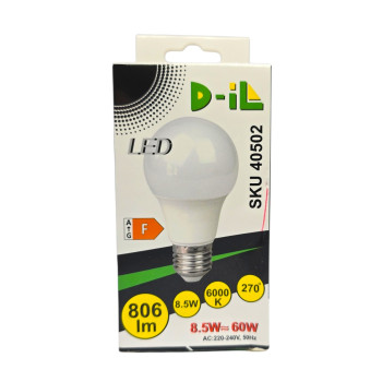 D‑iL LED крушка 8.5W, 806 lm, 6000K, 270° D‑iL LED крушка 8.5W, 806 lm, 6000K, 270°