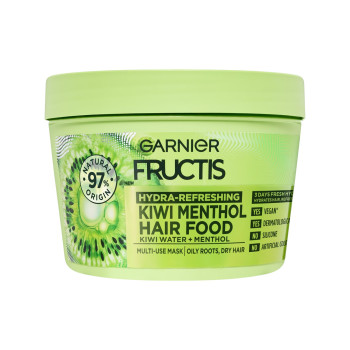 GARNIER FRUCTIS Хидратираща маска за коса с киви и ментол, 390 мл