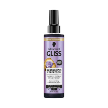 SCHWARZKOPF GLISS Спрей балсам Blonde Hair Perfector Purple за руса коса, 200 мл