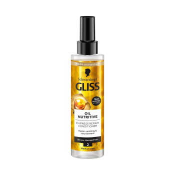 SCHWARZKOPF GLISS Спрей балсам Oil Nutritive за суха и увредена коса, 200 мл