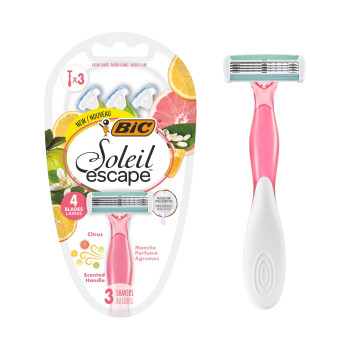 BIC SOLEIL ESCAPE Citrus – дамски самобръсначки с 4 ножчета и ароматна дръжка, 3 бр BIC SOLEIL ESCAPE Citrus – дамски самобръсначки с 4 ножчета и ароматна дръжка, 3 бр