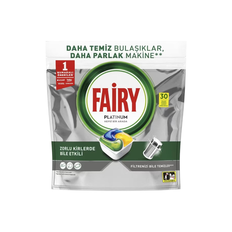 FAIRY PLATINUM All in One – таблетки за съдомиялна, 30 бр FAIRY PLATINUM All in One – таблетки за съдомиялна, 30 бр