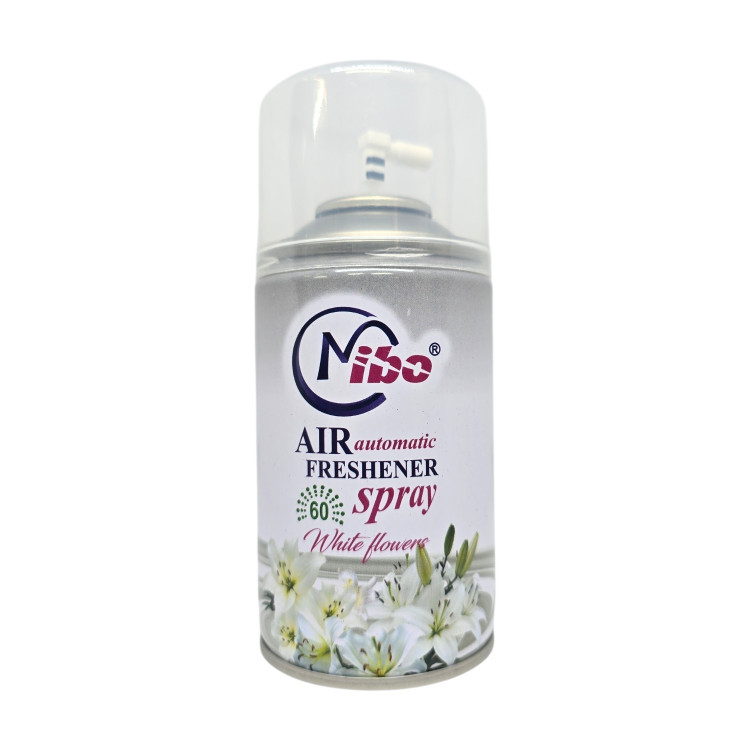MIBO AIR, автоматичен ароматизиращ спрей, Пълнител, White Flowers, 250 мл