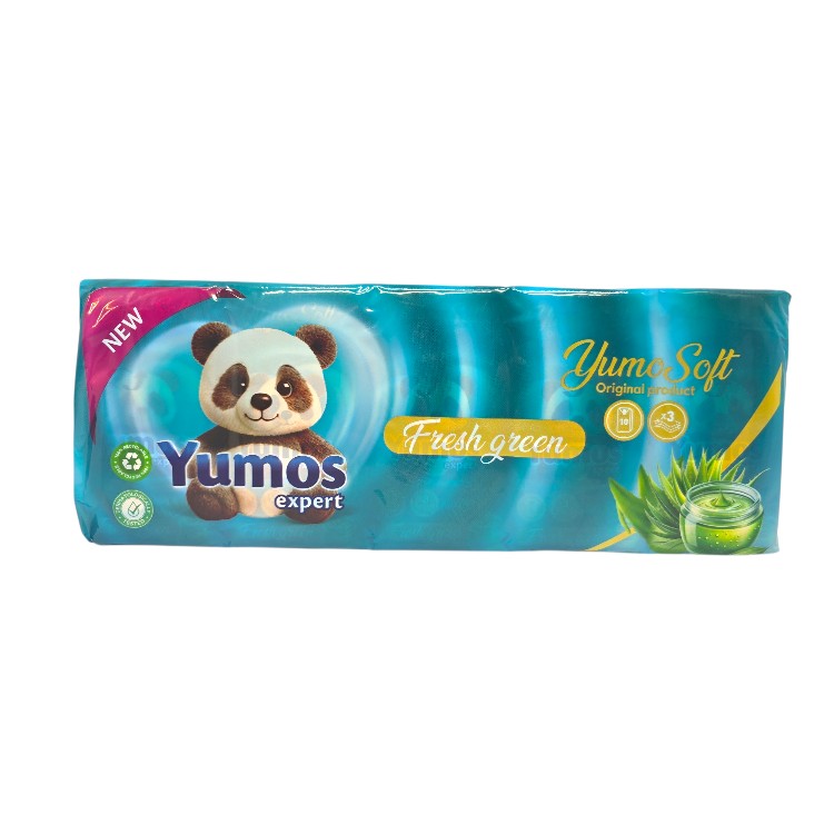 YUMOS носни кърпи, 10 броя, Алое YUMOS носни кърпи, 10 броя, Алое