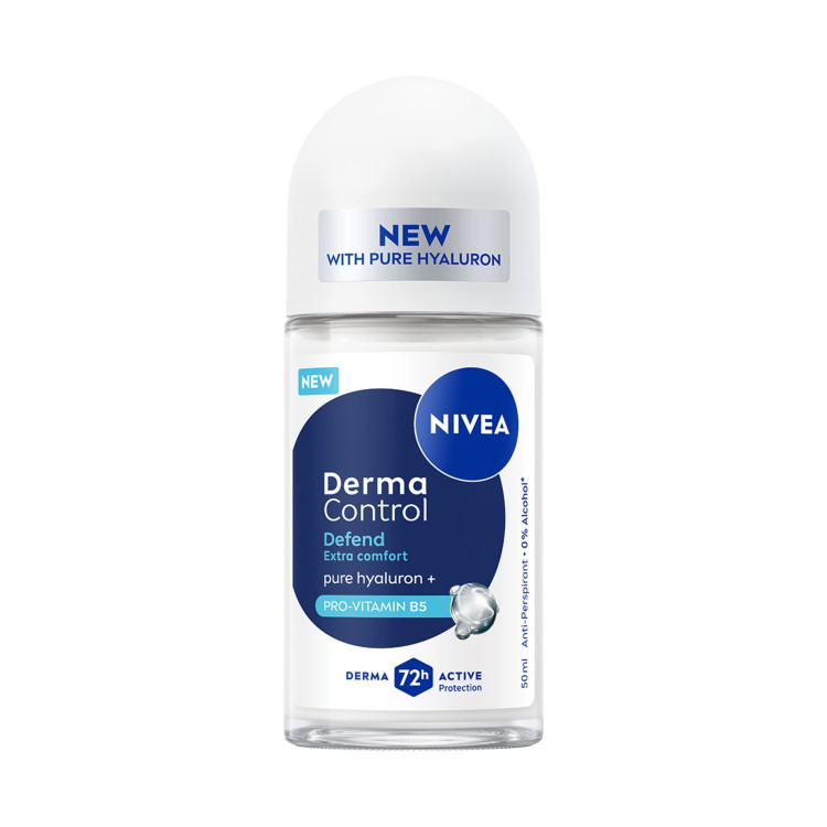Nivea рол-он дамски, 50мл, Derma control, Defend