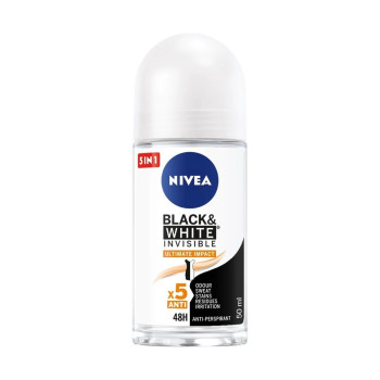 Nivea рол-он дамски, 50мл, Black & White, Invisible, Ultimate Impact
