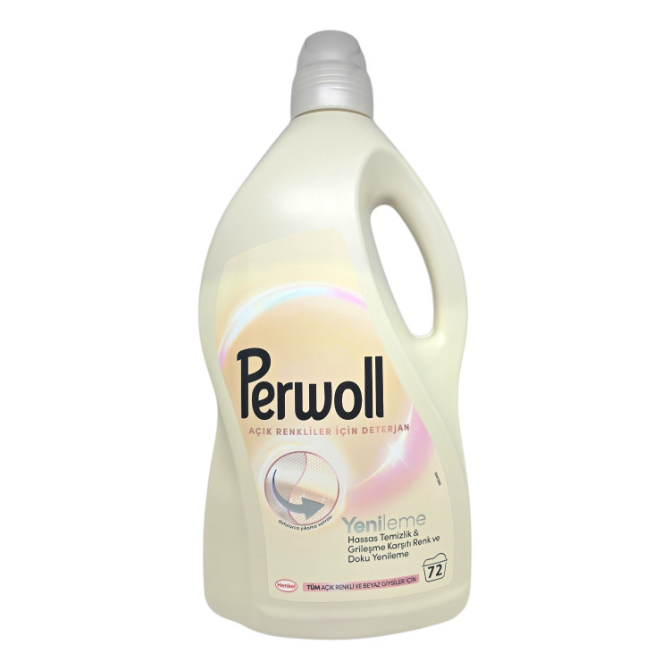 PERWOLL, перилен препарат за светли дрехи, Renew & Care, 72 пранета PERWOLL, перилен препарат за светли дрехи, Renew & Care, 72 пранета