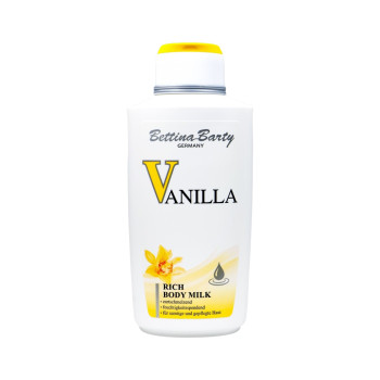 BETTINA BARTY VANILLA, подхранващо мляко за тяло, Rich Body Milk, 500 мл BETTINA BARTY VANILLA, подхранващо мляко за тяло, Rich Body Milk, 500 мл