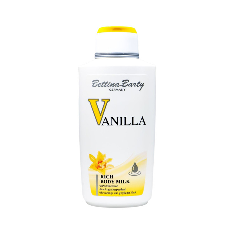 BETTINA BARTY VANILLA, подхранващо мляко за тяло, Rich Body Milk, 500 мл
