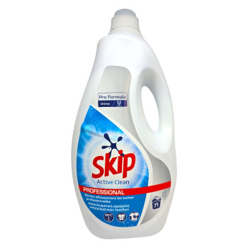 SKIP ACTIVE CLEAN PROFESSIONAL, перилен препарат, Бели и цветни дрехи, 71 пранета, 5 литра SKIP ACTIVE CLEAN PROFESSIONAL, перилен препарат, Бели и цветни дрехи, 71 пранета, 5 литра