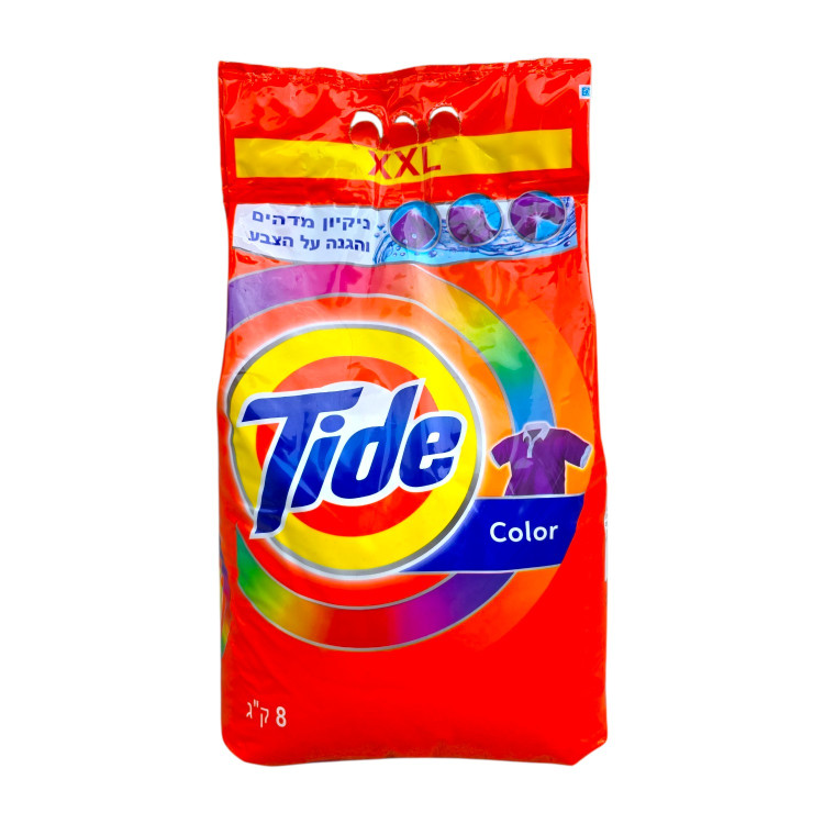 TIDE, прах за пране Color за цветни дрехи, XXL, 8 кг TIDE, прах за пране Color за цветни дрехи, XXL, 8 кг