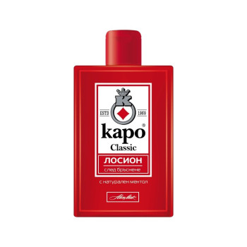 KAPO, лосион след бръснене Classic с натурален ментол, 100 мл KAPO, лосион след бръснене Classic с натурален ментол, 100 мл