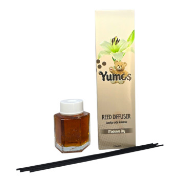 YUMOS, ароматизатор с пръчици Reed Diffuser Madonna Lily, 120 мл YUMOS, ароматизатор с пръчици Reed Diffuser Madonna Lily, 120 мл