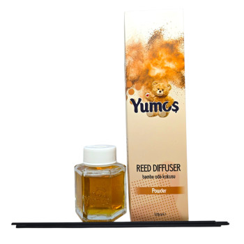 YUMOS, ароматизатор с пръчици Reed Diffuser Powder, 120 мл YUMOS, ароматизатор с пръчици Reed Diffuser Powder, 120 мл
