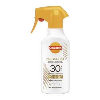 CARROTEN, слънцезащитен спрей Protect & Tan Suncare Milk SPF 30, 200 мл