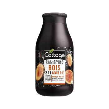 COTTAGE, мъжки душ гел и шампоан 3‑в‑1 Bois Ambre, 250 мл COTTAGE, мъжки душ гел и шампоан 3‑в‑1 Bois Ambre, 250 мл