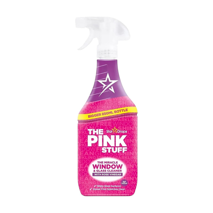 THE PINK STUFF, The Miracle Window & Glass Cleaner, спрей за прозорци и стъкло, 850 мл