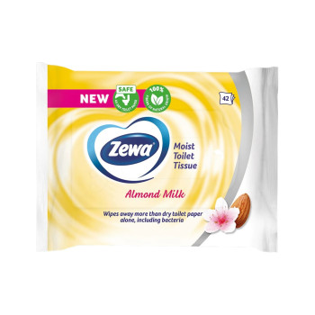 ZEWA, мокра тоалетна хартия Moist Toilet Tissue Almond Milk, 42 бр. ZEWA, мокра тоалетна хартия Moist Toilet Tissue Almond Milk, 42 бр.