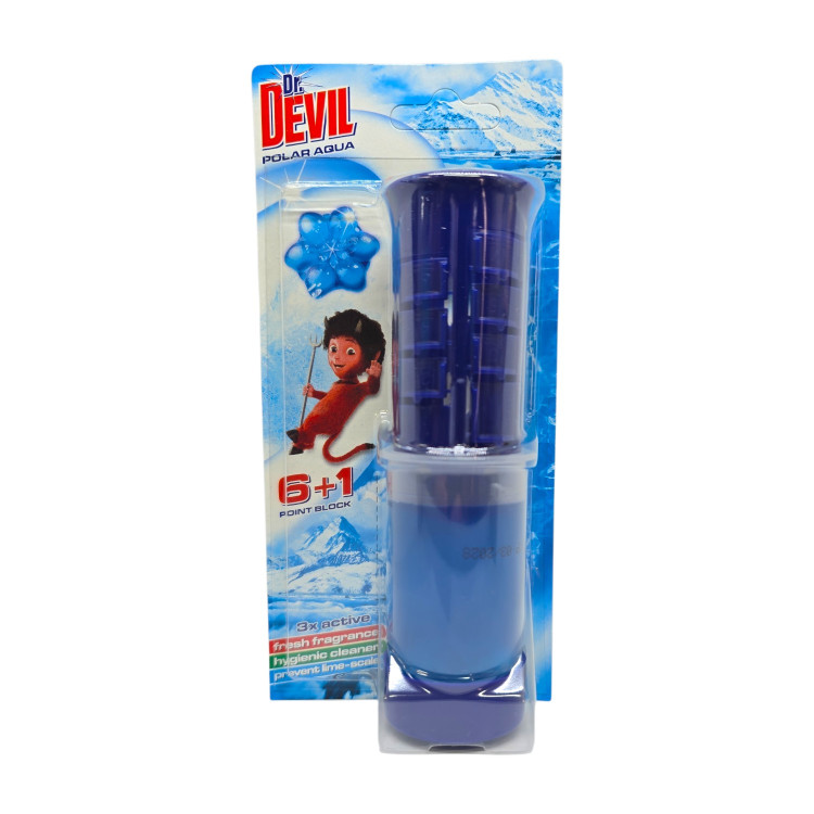 DR.DEVIL ароматизатор диск за тоалетна чиния, 7 ползвания, Polar Aqua DR.DEVIL ароматизатор диск за тоалетна чиния, 7 ползвания, Polar Aqua