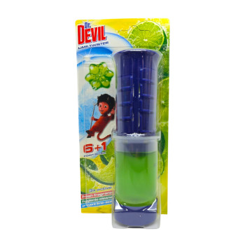 DR.DEVIL ароматизатор диск за тоалетна чиния, 7 ползвания, Lime Twister DR.DEVIL ароматизатор диск за тоалетна чиния, 7 ползвания, Lime Twister