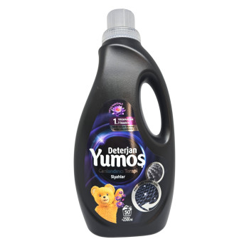 YUMOS течен перилен препарат, 2500мл, 50 пранета, Терапия за черни дрехи