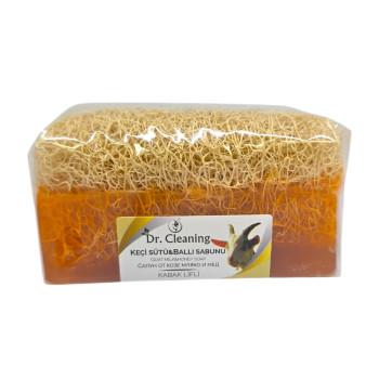 DR. CLEANING, Сапун, Козе мляко и мед, луфа, 100 g DR. CLEANING, Сапун, Козе мляко и мед, луфа, 100 g