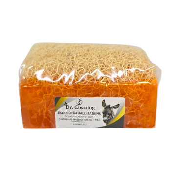 DR. CLEANING, Сапун, Магарешко мляко и мед, луфа, 100 g DR. CLEANING, Сапун, Магарешко мляко и мед, луфа, 100 g
