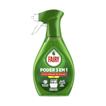 FAIRY, Препарат 3 в 1 спрей пяна за миене на съдове, Лимон, 500 ml FAIRY, Препарат 3 в 1 спрей пяна за миене на съдове, Лимон, 500 ml