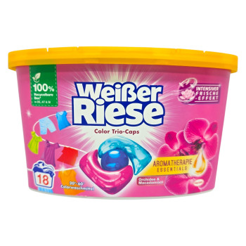 WEIßER RIESE, Цветни капсули Color Trio‑Caps Orchid & Macadamia, 18 бр