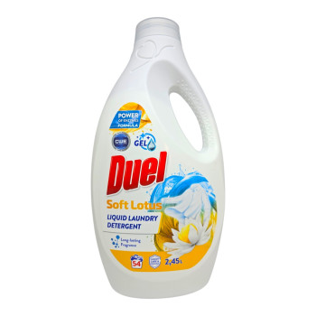 Duel, Течен перилен препарат Soft Lotus гел, 2.45л, 54 пранета