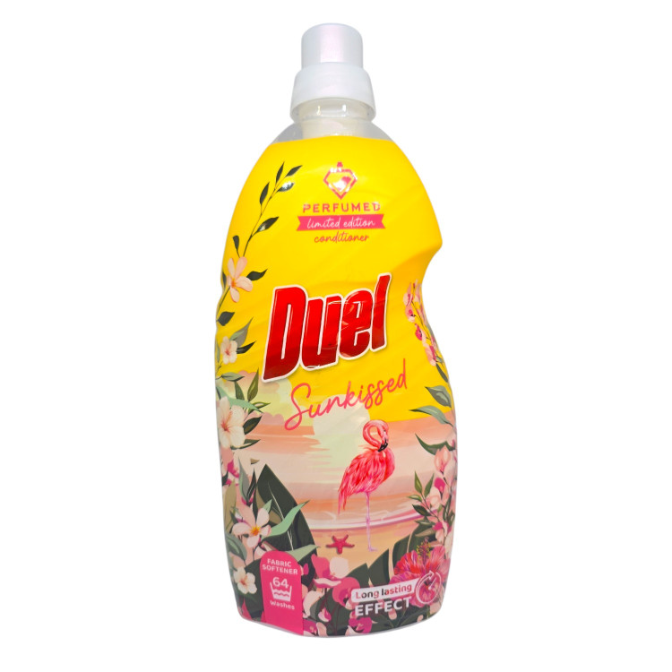 Duel, Омекотител Sunkissed парфюмиран лимитирана серия, 1600мл, 64 пранета Duel, Омекотител Sunkissed парфюмиран лимитирана серия, 1600мл, 64 пранета