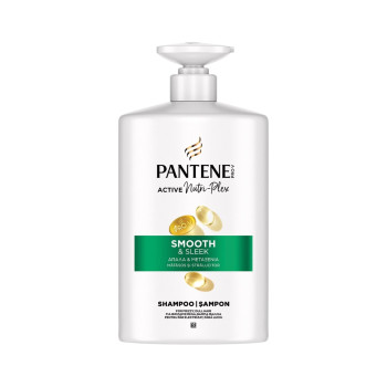 Pantene, Шампоан Smooth & Sleek Nutri‑Plex за хвърчаща и безжизнена коса, 800мл