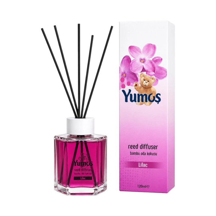 YUMOS, ароматизатор с пръчици Reed Diffuser Lilac, 120 мл