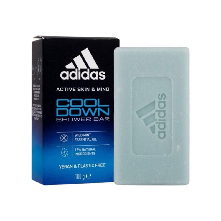 Adidas, Освежаващ душ‑бар сапун, Cool Down с дива мента, 100 гр