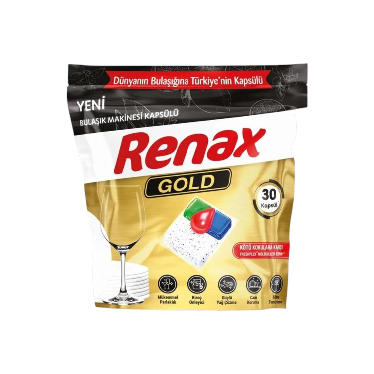 Renax, Капсули за съдомиялна Gold, 30 бр