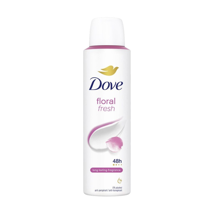 DOVE дезодорант дамски, Floral fresh, 150мл DOVE дезодорант дамски, Floral fresh, 150мл