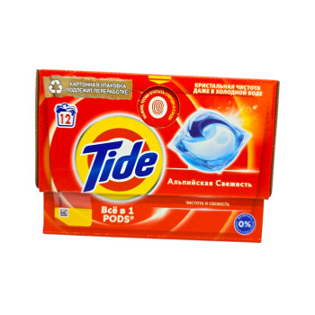 Tide, Капсули за пране Alpine Freshness, 12 бр Tide, Капсули за пране Alpine Freshness, 12 бр