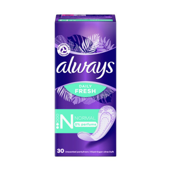 Always, Ежедневни дамски превръзки Daily Fresh Normal, 30 бр