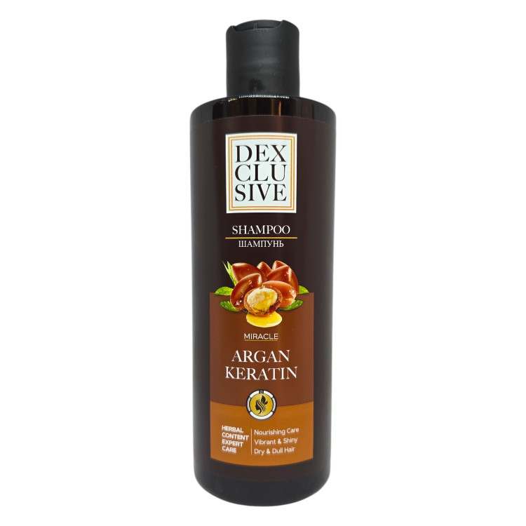 Dexclusive, Шампоан Miracle Argan Keratin, 400 мл Dexclusive, Шампоан Miracle Argan Keratin, 400 мл