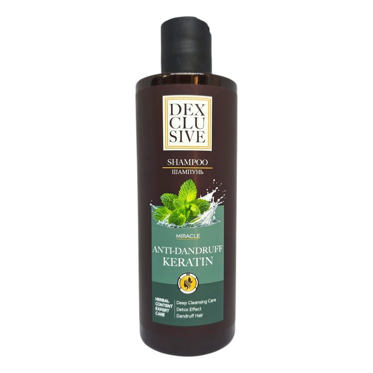 Dexclusive, Шампоан Miracle Anti‑Dandruff Keratin, 400 мл Dexclusive, Шампоан Miracle Anti‑Dandruff Keratin, 400 мл