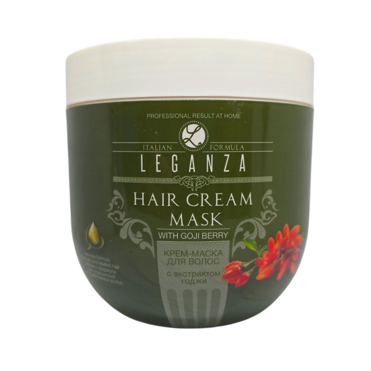 LEGANZA, Hair Cream Mask With Goji Berry, крем-маска за коса с екстракт от годжи бери, 1 кг LEGANZA, Hair Cream Mask With Goji Berry, крем-маска за коса с екстракт от годжи бери, 1 кг