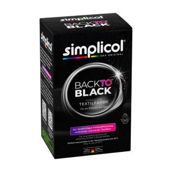 SIMPLICOL, Back To Black, боя за текстил за възстановяване на черен цвят, 400гр